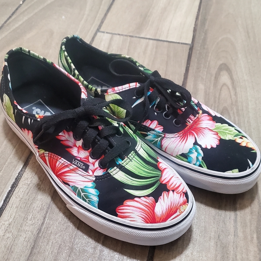 Vans Authentic Hawiian Floral Print Size 7.5M/9W